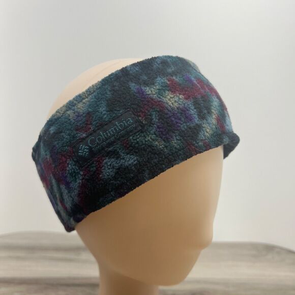 Columbia Headband Fleece Ear Warmer Vintage Head Wrap Winter 90s Aztec - Picture 1 of 7